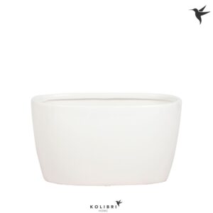 Keramische Pot Kolibri Home Oval twin Pot
(3 Plants/Order)(18cmP 11cmH)