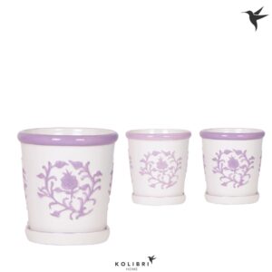 Keramische Pot Kolibri Home Malaga Pot lilac mix
(6 Plants/Order)(9cmP 12cmH)