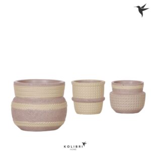 Keramische Pot Kolibri Home Ethnic Pot khaki mix
(12 Plants/Order)(6cmP 7cmH)
