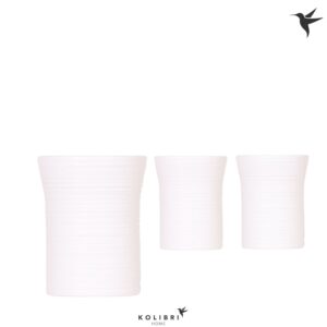 Keramische Pot Kolibri Home Furrow Pot white
(8 Plants/Order)(9cmP 13cmH)