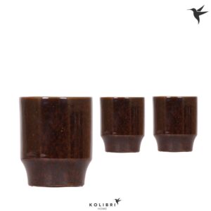 Keramische Pot Kolibri Home Classy Pot brown
(8 Plants/Order)(9cmP 13cmH)
