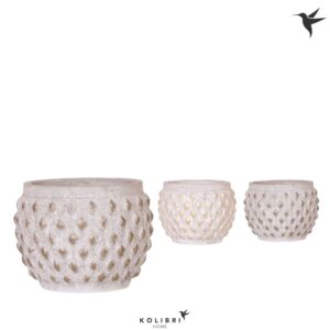 Keramische Pot Kolibri Home Marrakersh Pot gold copper mix
(3 Plants/Order)(12cmP 12cmH)