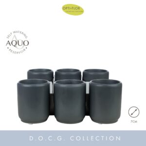 Keramische Pot Veneto Antracite 7 cm Aquo
(6 Plants/Order)(7cmP cmH)