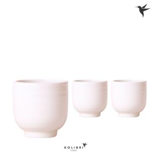 Keramische Pot Kolibri Home Glazed Pot white
(12 Plants/Order)(6cmP 8cmH)