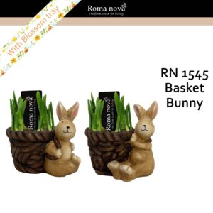 Narcissus Arrangement 1545 - Basket Bunny (Tete a Tete)
(5 Plants/Order)(14cmP 15cmH)